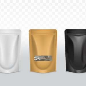 Colored Standup Zipper Matte Pouches